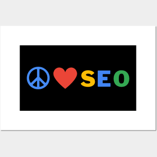 Peace Love SEO Posters and Art